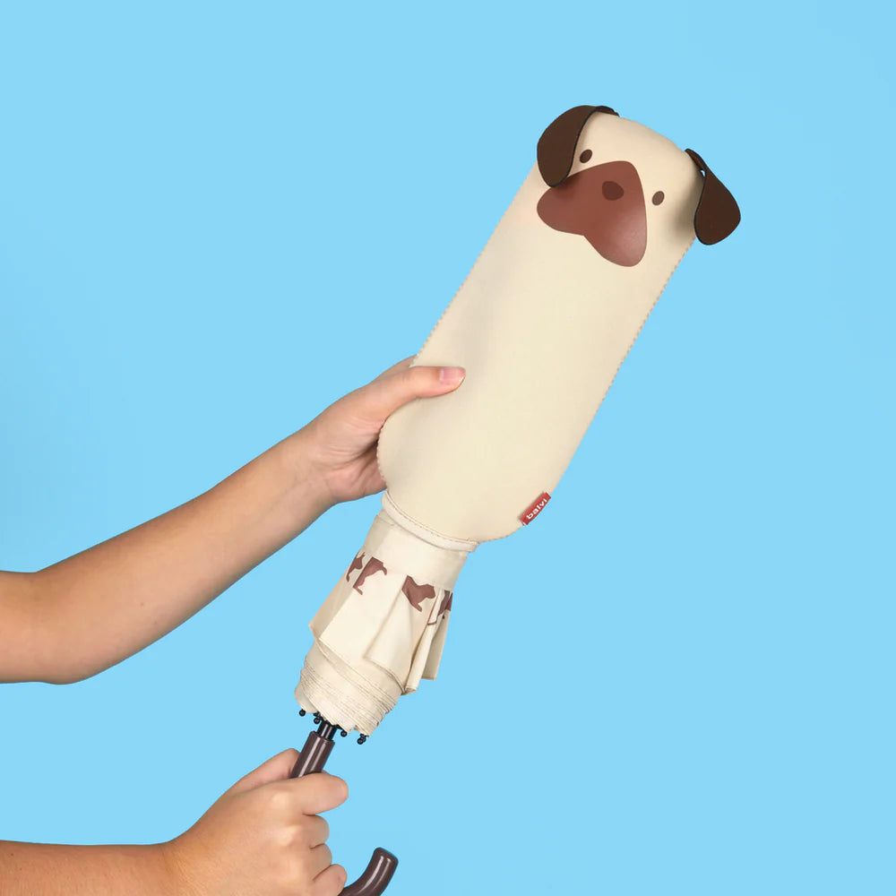 ombrello pieghevole CANE BEIGE