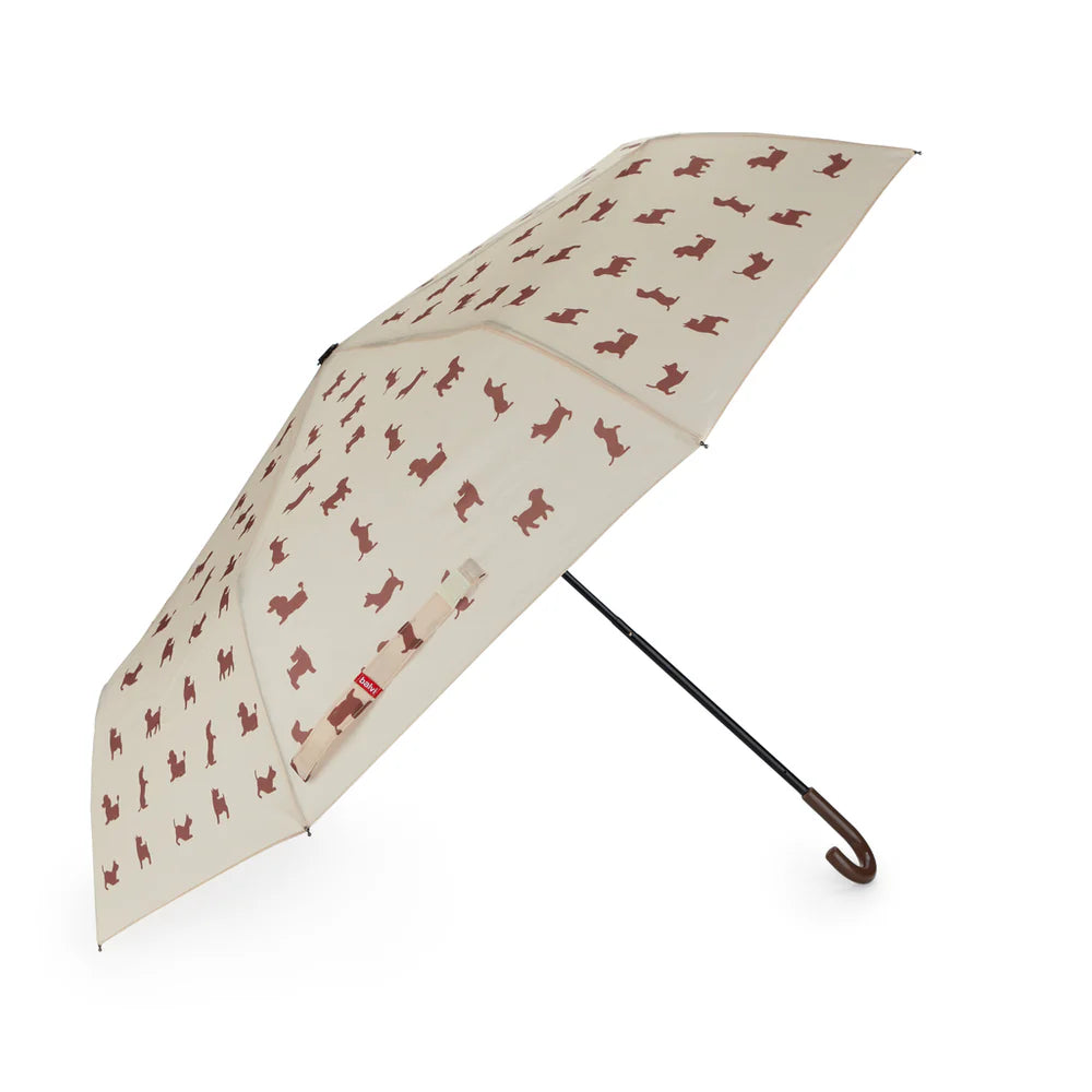 ombrello pieghevole CANE BEIGE