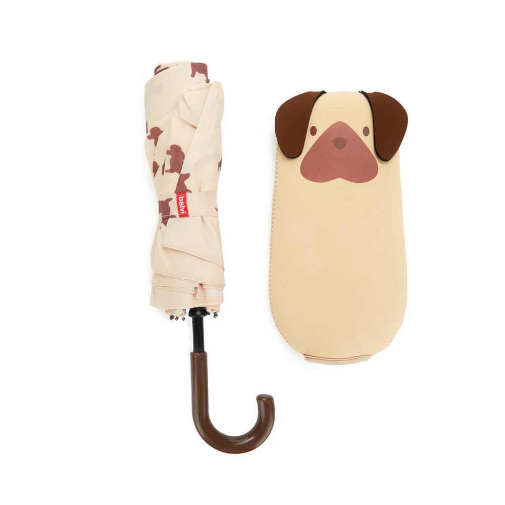 ombrello pieghevole CANE BEIGE