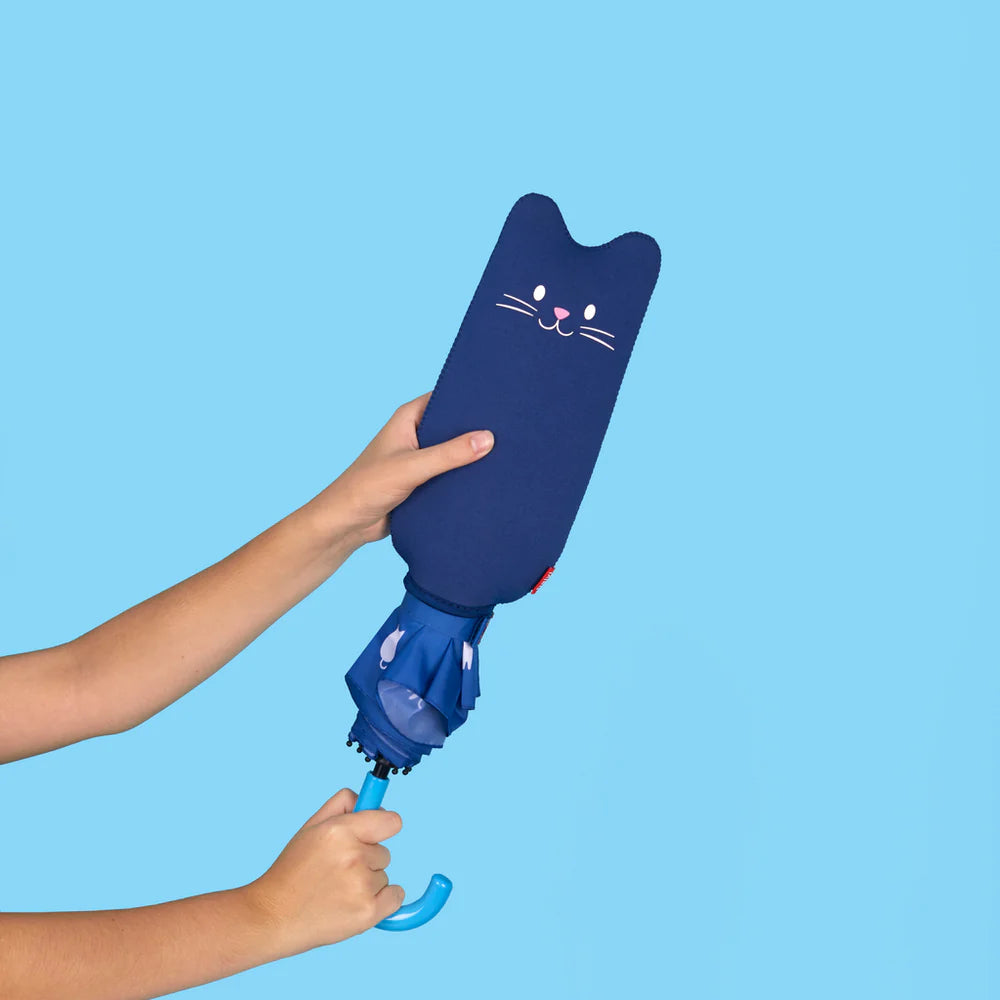 ombrello pieghevole GATTO BLU