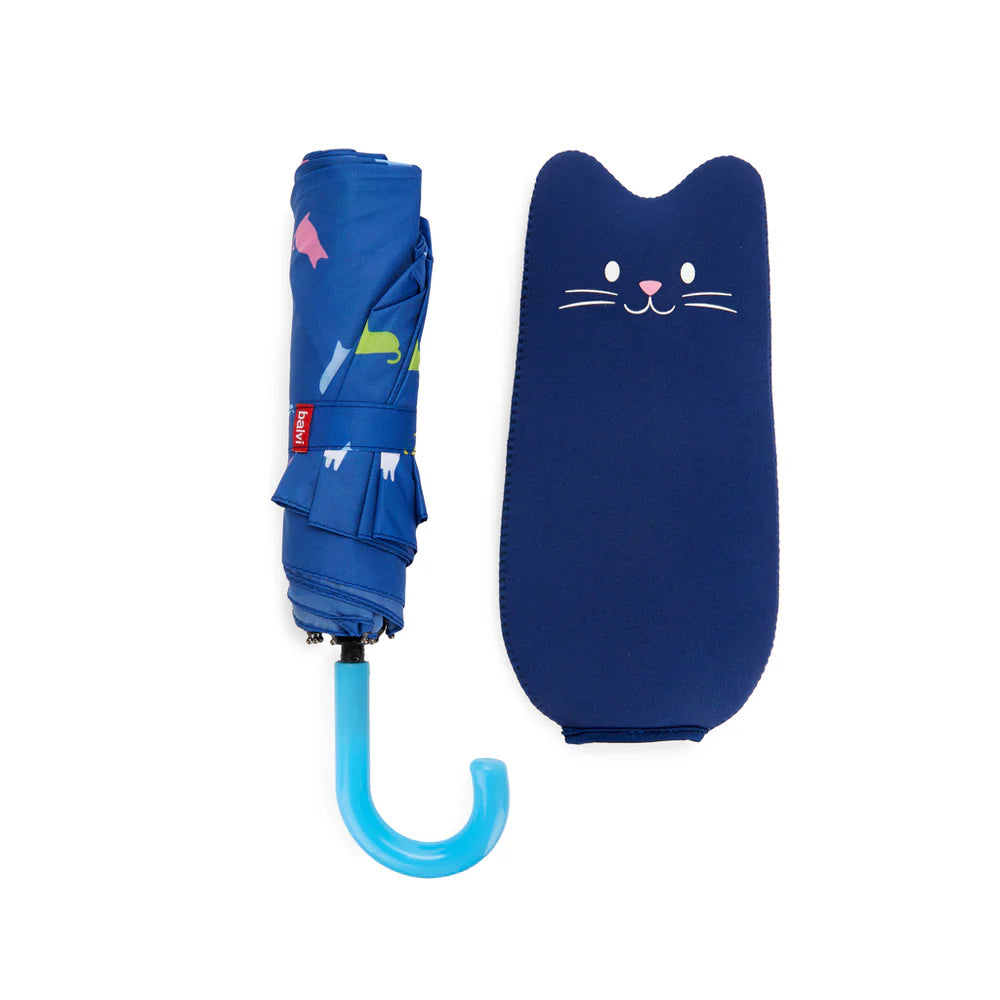 ombrello pieghevole GATTO BLU