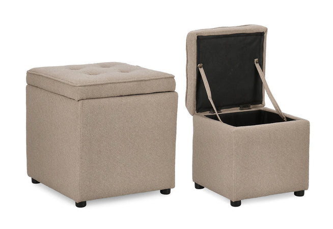 pouf contenitore DERRIK tortora