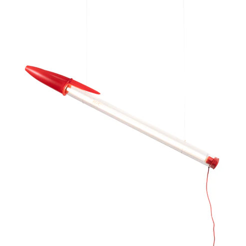 Seletti lampada BIC rossa