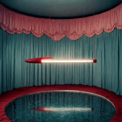 Seletti lampada BIC rossa