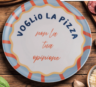 piatto pizza VOGLIO LA PIZZA