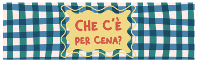 tappeto cucina CHE C'E' PER CENA