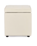 pouf contenitore DERRIK panna