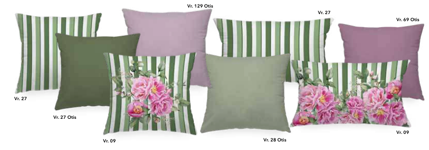 cuscino PEONIA righe