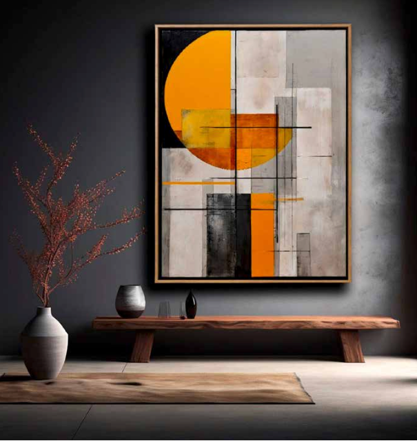 quadro ASTRATTO ARANCIO