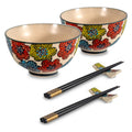 coppette SUSHI fiori multicolor