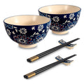 coppette SUSHI fiori blu
