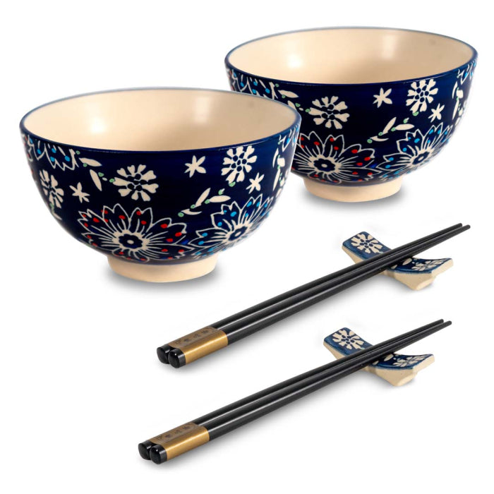 coppette SUSHI fiori blu